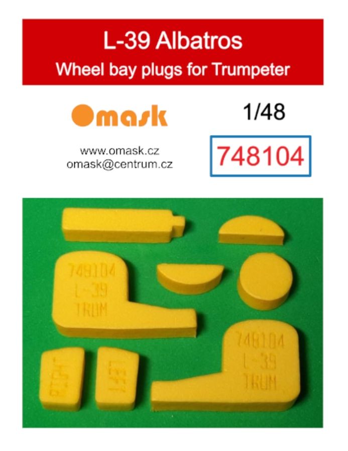 1:48 L-39 Albatros wheel bay plugs (for Trumpeter)