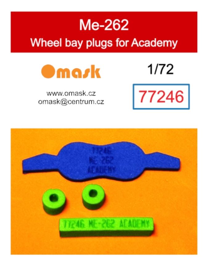1:72 Me-262 wheel bay plugs (for Academy)