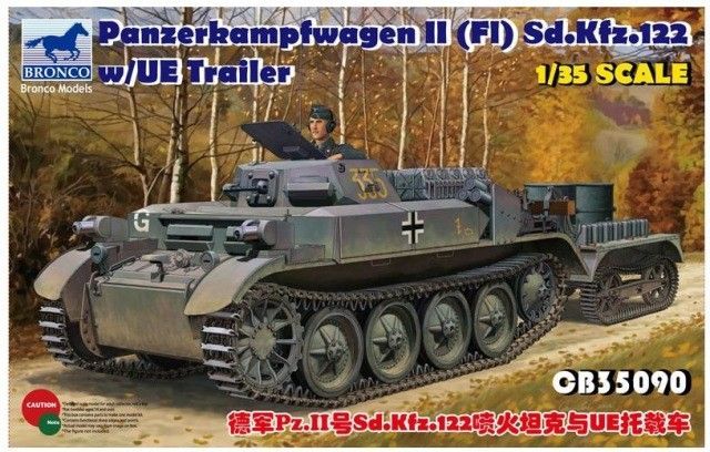 1:35 Panzerkampfwagen II (FI) Sd.Kfz.122 w/UE Trailer