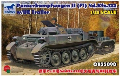 1:35 Panzerkampfwagen II (FI) Sd.Kfz.122 w/UE Trailer