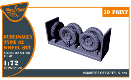 1:72 Kubelwagen type 82 Wheel set