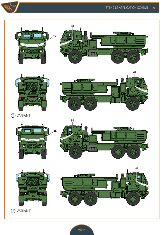1:72 M142 Himars in Ukrainian Armed Forces decal set