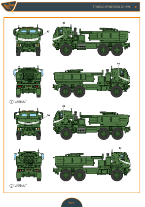 1:72 M142 Himars in Ukrainian Armed Forces decal set