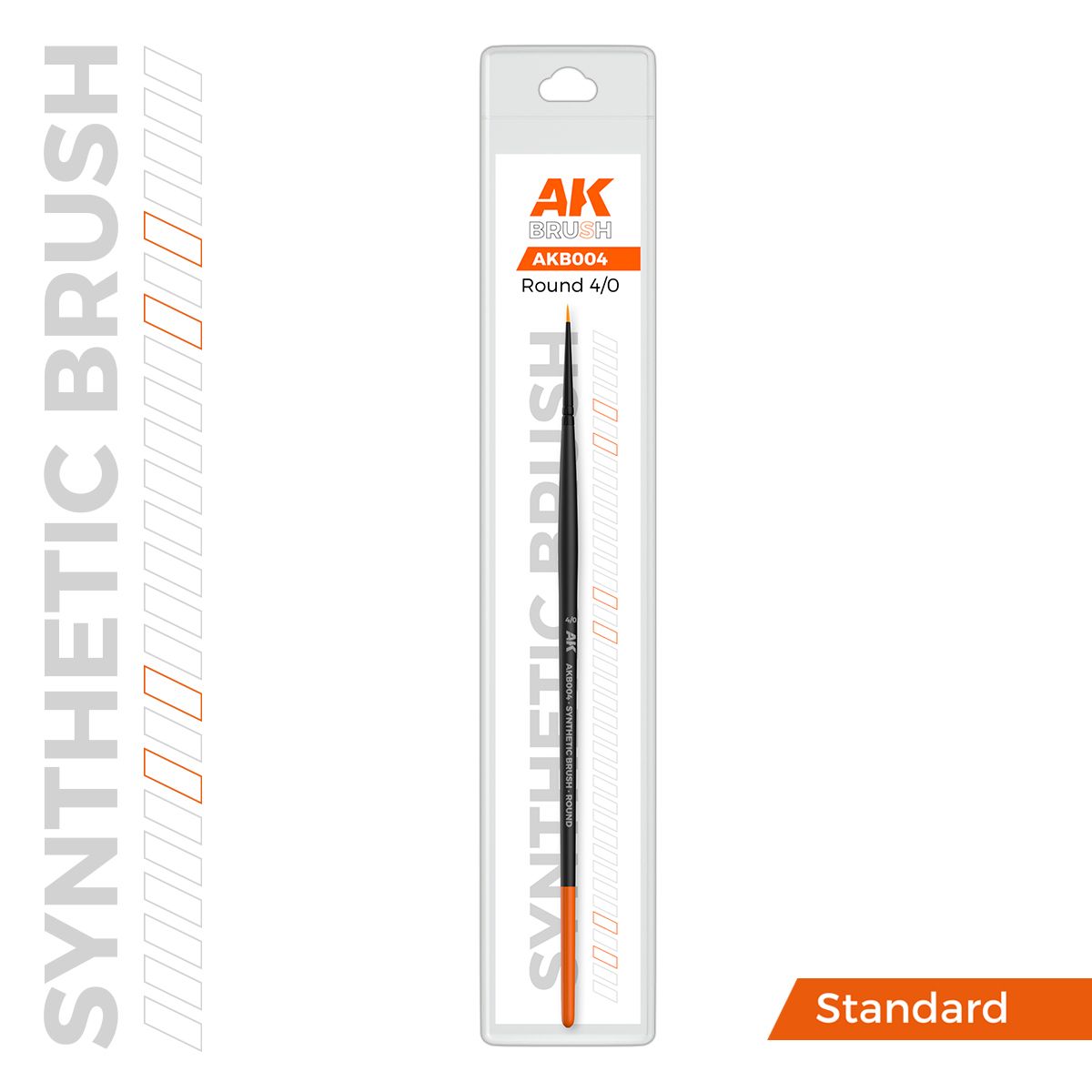 AK SYNTHETIC BRUSH – ROUND 4/0