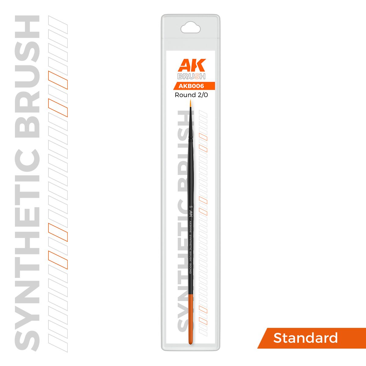 AK SYNTHETIC BRUSH – ROUND 2/0