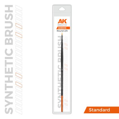 AK SYNTHETIC BRUSH – ROUND 2/0