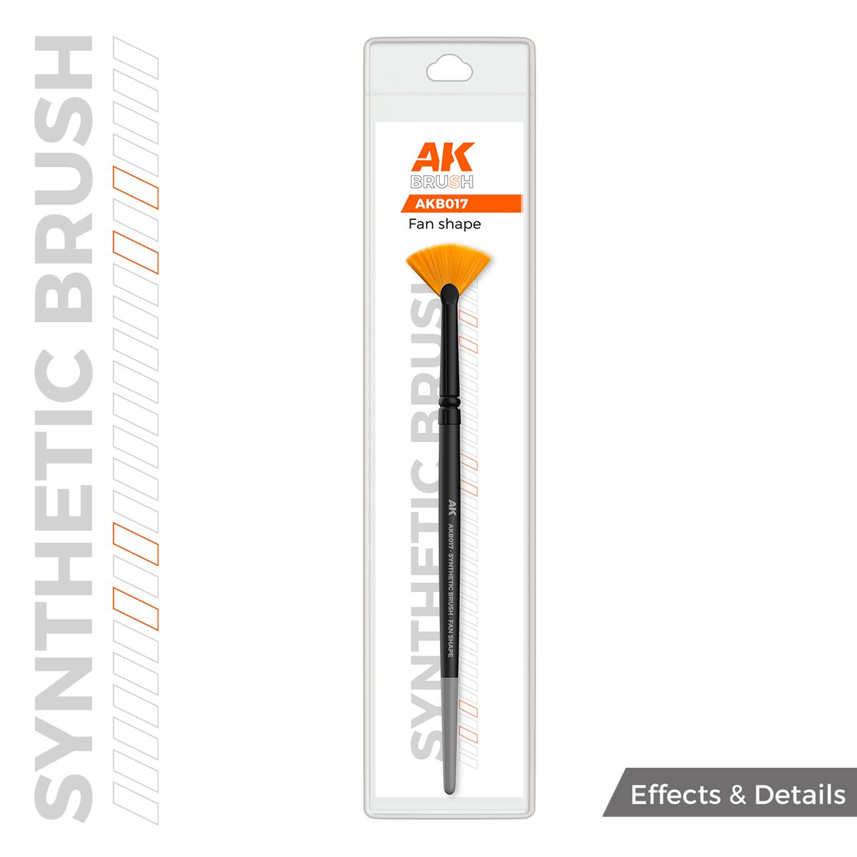 AK SYNTHETIC BRUSH – FAN SHAPE
