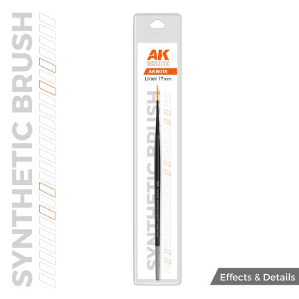 AK SYNTHETIC BRUSH – LINER 17mm