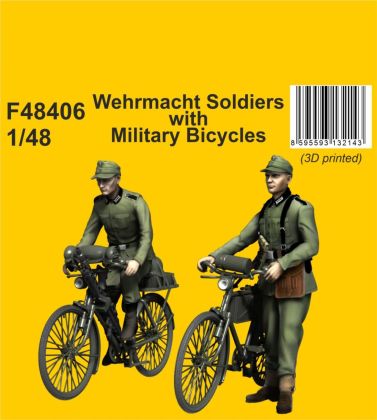 1:48 Wehrmacht Soldiers with Military Bicycles