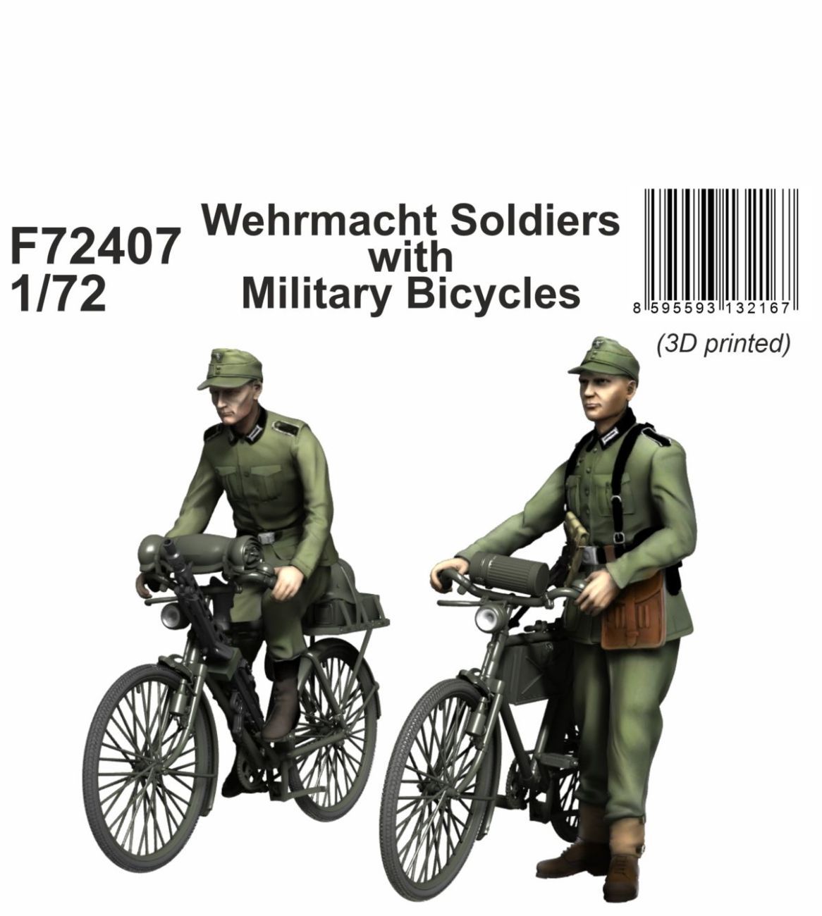 1:72 Wehrmacht Soldiers with Military Bicycles