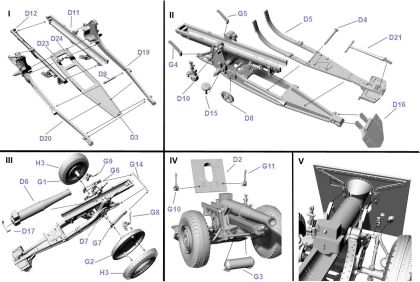 1:72 155mm heavy howitzer M1918 A1