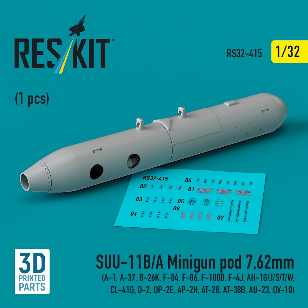 1:32 SUU-11B/A Minigun pod 7,62mm (1 pcs)