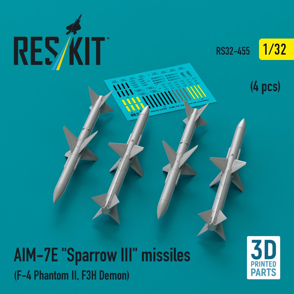1:32 AIM-7E Sparrow III missiles (4 pcs)