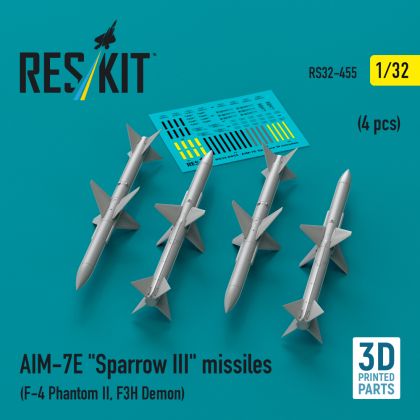 1:32 AIM-7E Sparrow III missiles (4 pcs)