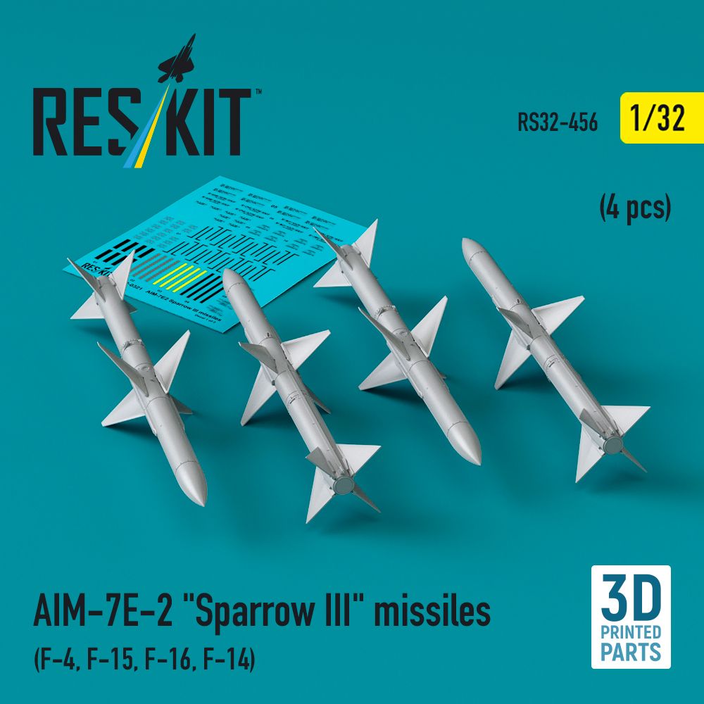 1:32 AIM-7E-2 Sparrow III missiles (4 pcs)