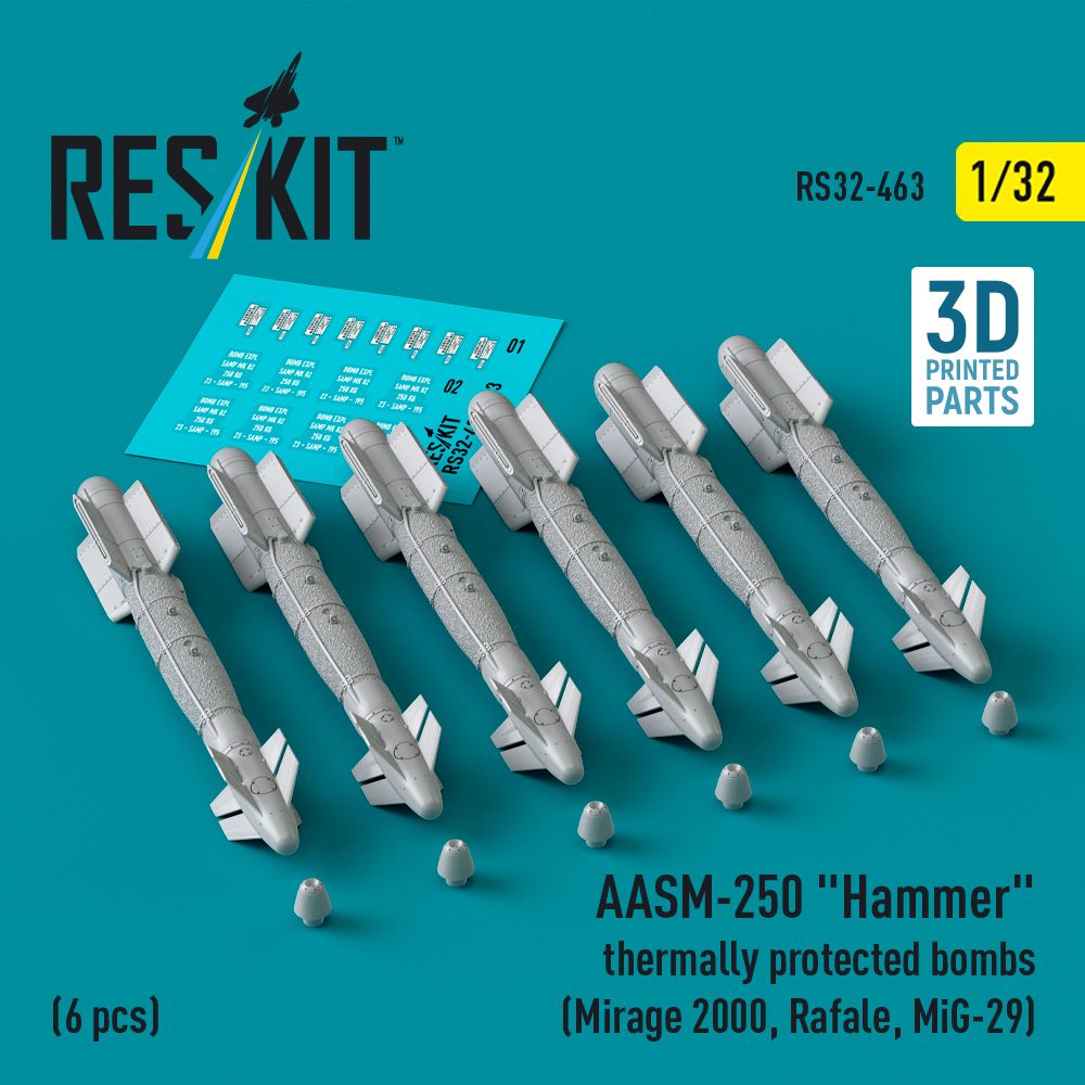 1:32 AASM-250 Hammer thermally protected bombs (6 pcs)