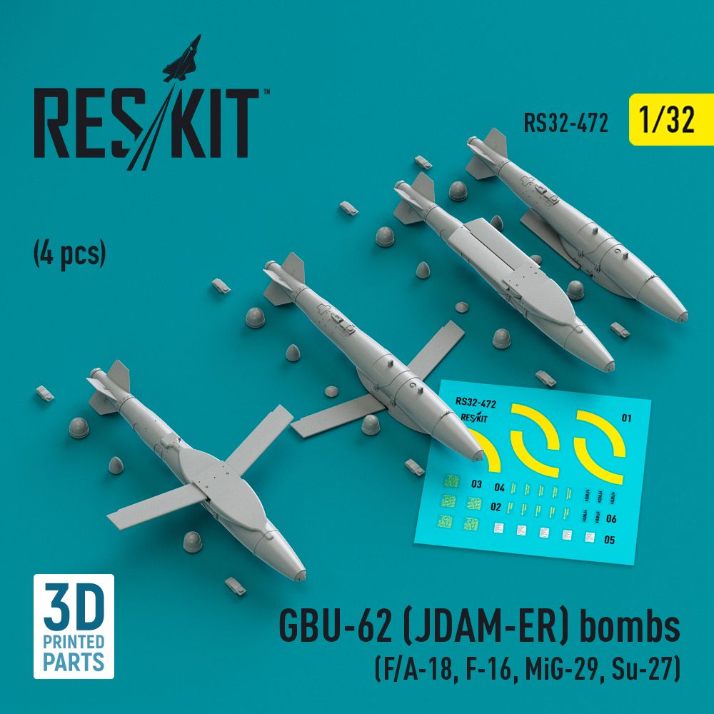 1:32 GBU-62 (JDAM-ER) bombs (4 pcs)
