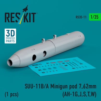 1:35 SUU-11B/A Minigun pod 7,62mm (1 pcs)
