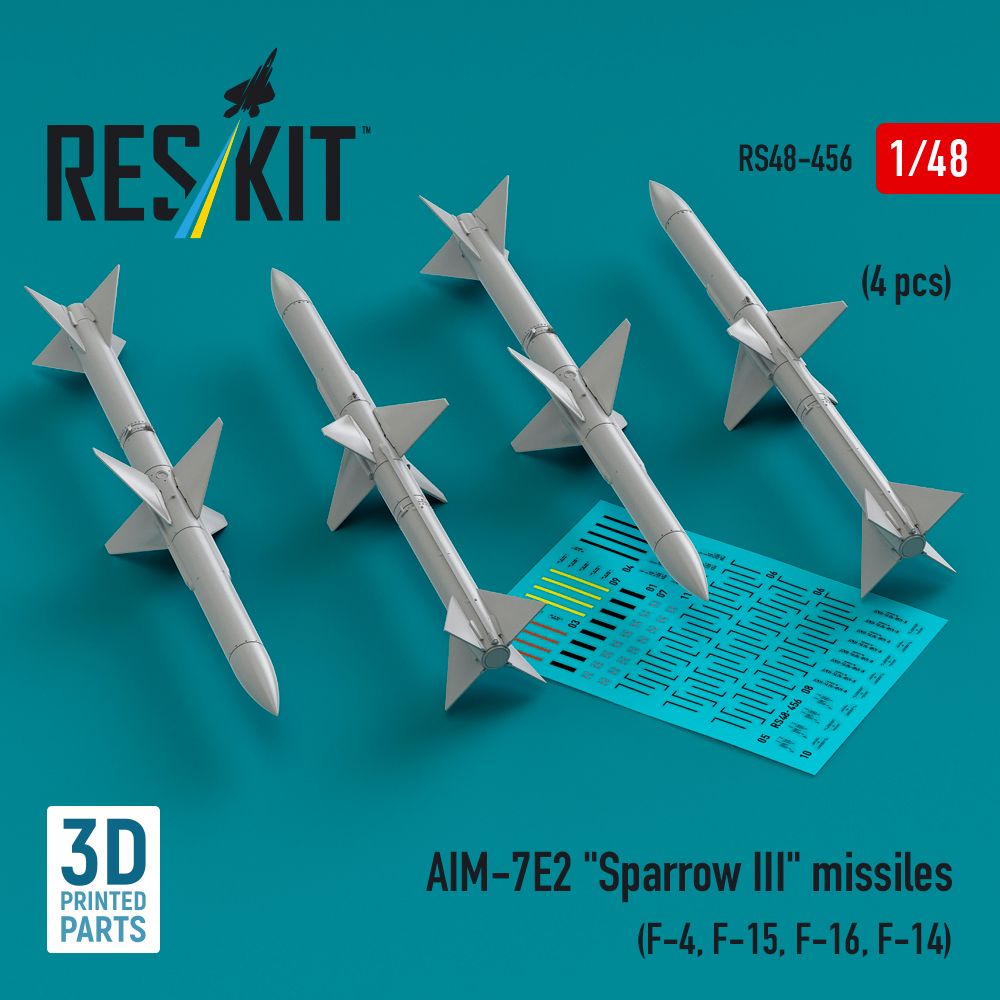 1:48 AIM-7E2 Sparrow III missiles (4 pcs)