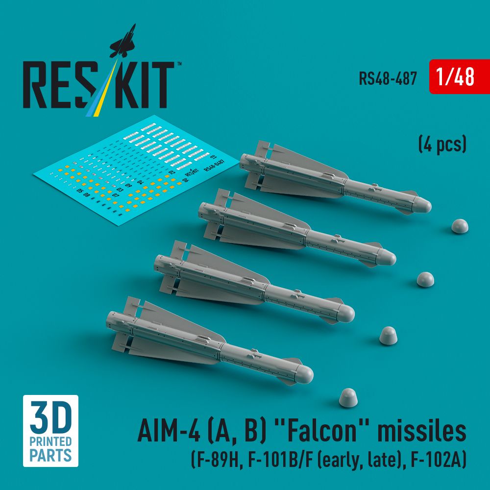 1:48 AIM-4 (A, B) Falcon missiles (4 pcs) 