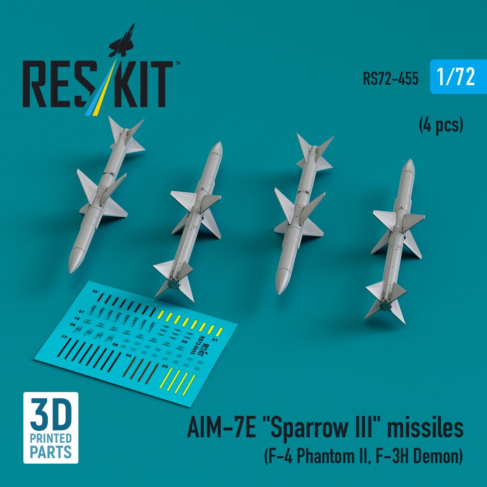 1:72 AIM-7E Sparrow III missiles (4 pcs)