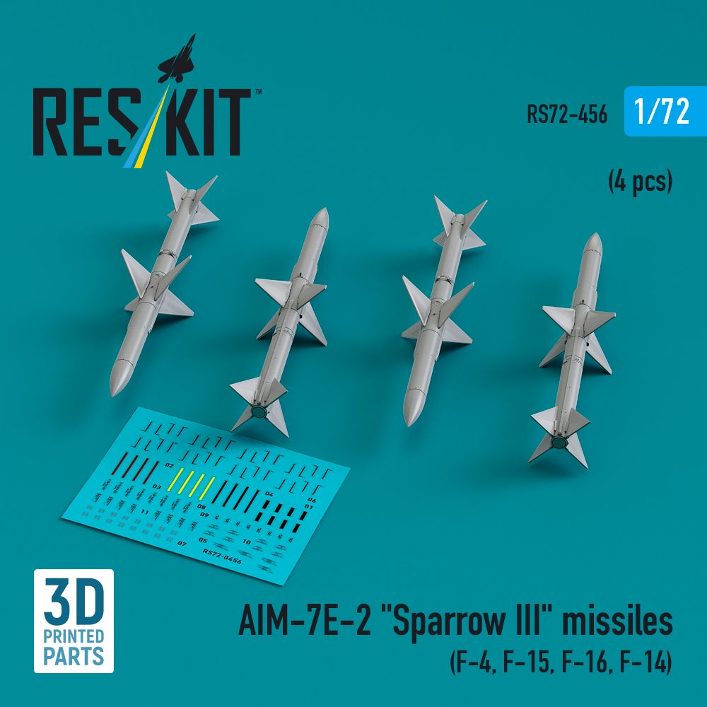 1:72 AIM-7E-2 Sparrow III missiles (4 pcs)