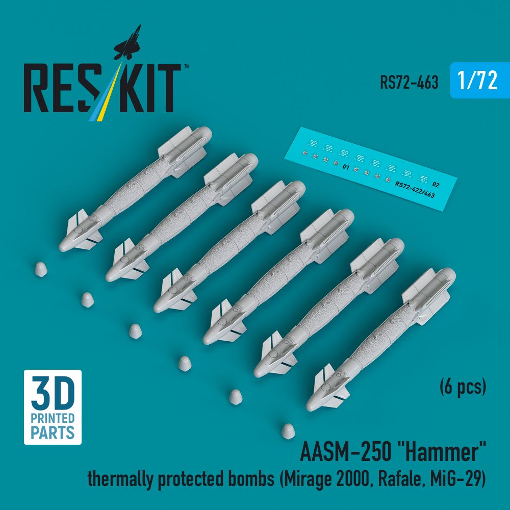 1:72 AASM-250 Hammer thermally protected bombs (6 pcs)