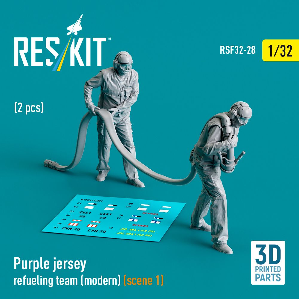 1:32 Purple jersey refueling team (modern) (scene 1) (2 pcs)