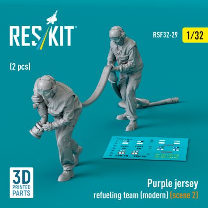 1:32 Purple jersey refueling team (modern) (scene 2) (2 pcs)