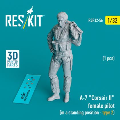 1:32 LTV A-7D/A-7E Corsair II female pilot (in a standing position - type 2) (1 pcs) 