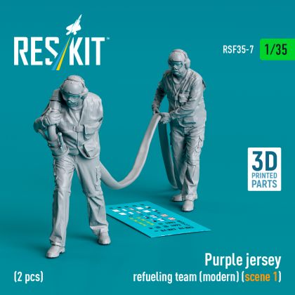 1:35 Purple jersey refueling team (modern) (scene 1) (2 pcs)