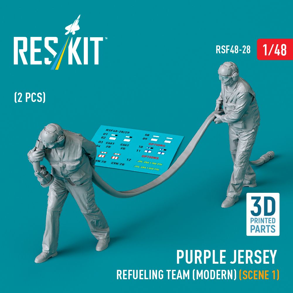 1:48 Purple jersey refueling team (modern) (scene 1) (2 pcs)