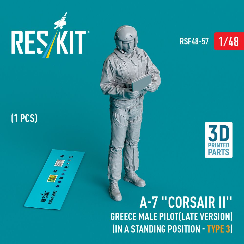 1:48 LTV A-7B/A-7D/A-7E Corsair II Greece male pilot (in a standing position - type 3) (1 pcs)