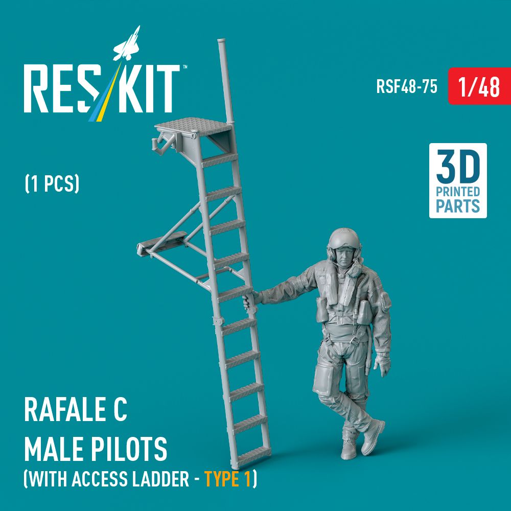 1:48 Dassault Rafale C male pilot (with access ladder - type 1) (1 pcs)