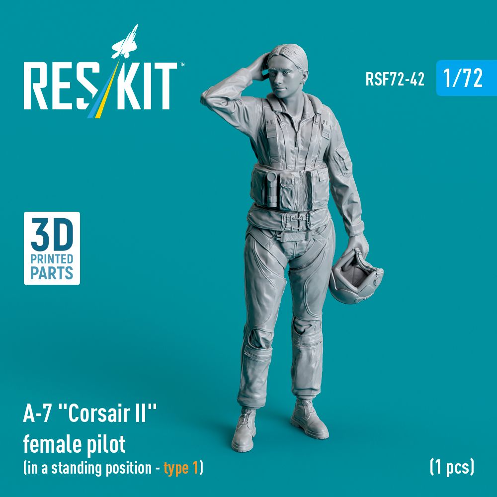 1:72 LTV A-7B/A-7D/A-7E Corsair II female pilot (in a standing position - type 1) (1 pcs)