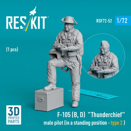 1:72 Republic F-105D/F-105F/F-105G Thunderchief male pilot (in a standing position - type 2 ) (1 pcs)