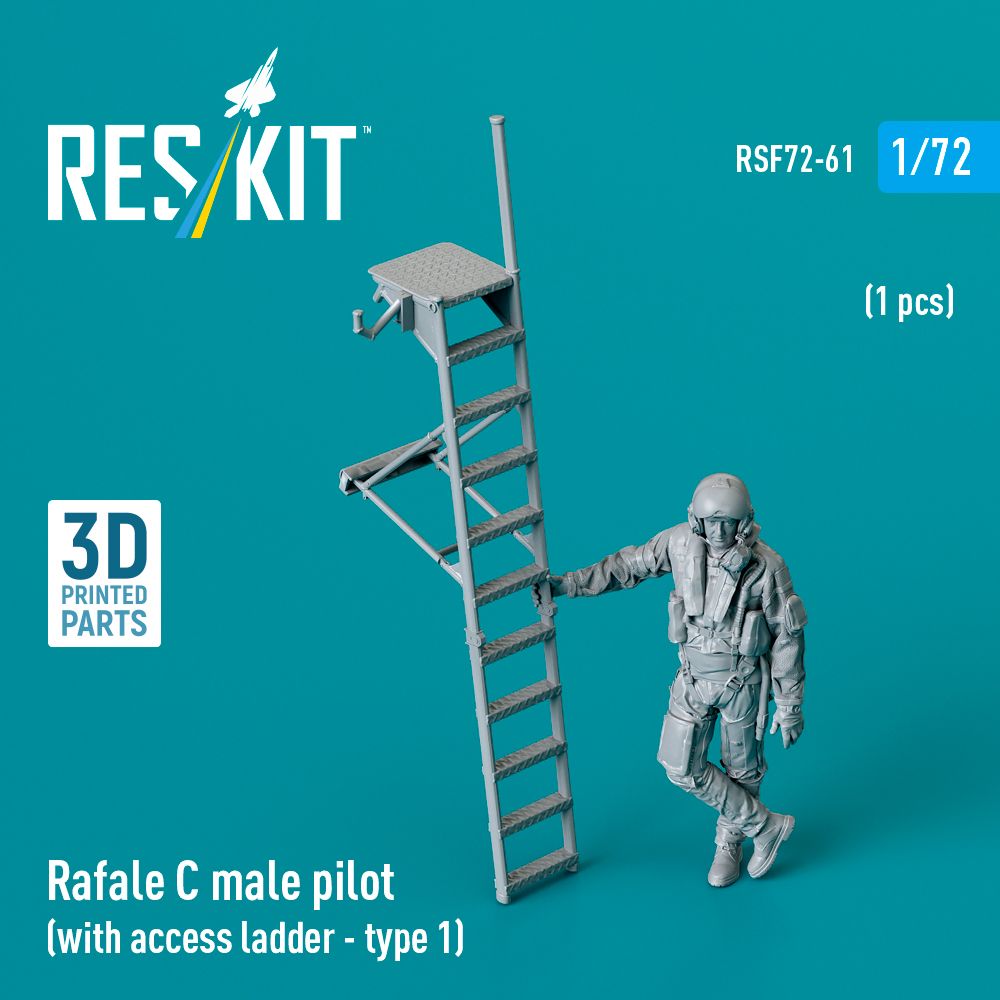 1:72 Rafale C male pilot (with access ladder - type 1) (1 pcs)