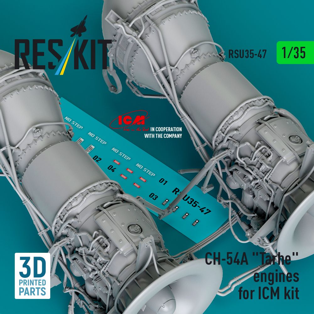 1:35 Sikorsky CH-54A Tarhe engines