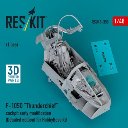 1:48 Republic F-105D Thunderchief cockpit early modification (Detailed edition)