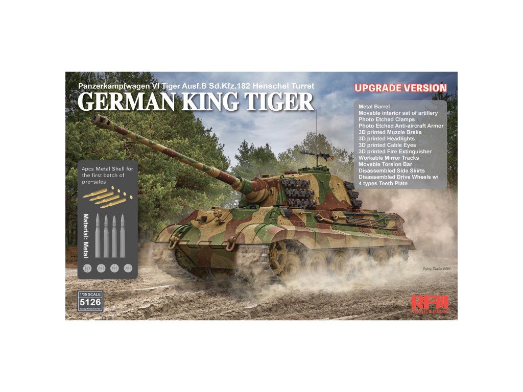 1:35 Sd.Kfz.182 Tiger Ausf.B King Tiger (Upgrade Version)