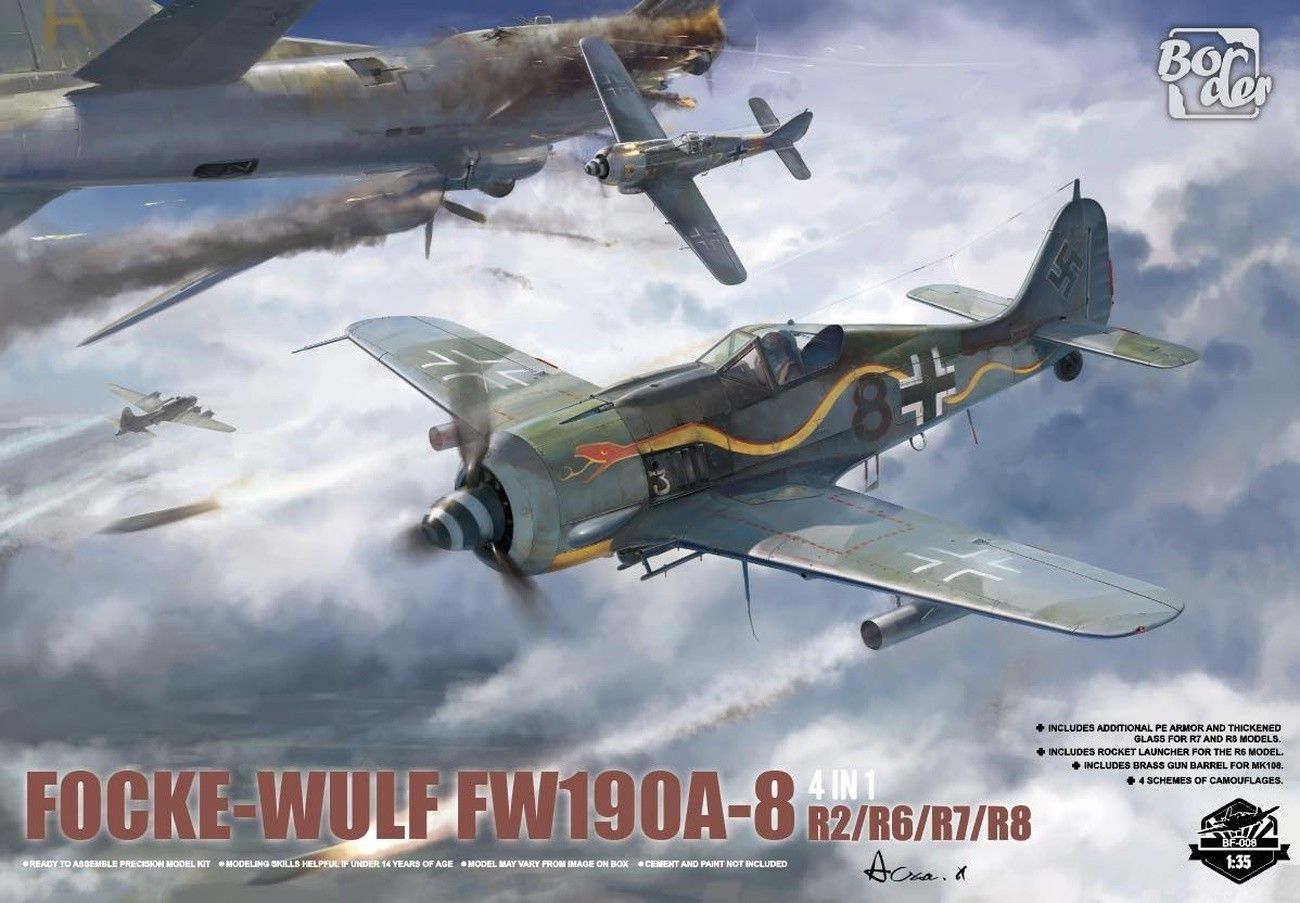 1:35 Focke-Wulf Fw190A-8 R2/R6/R7/R8 (4 in 1)