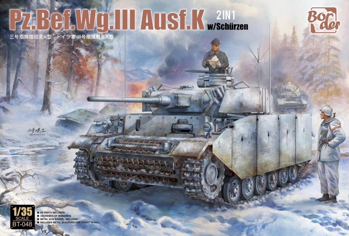 1:35 Pz.Bef.Wg.III Ausf.K With Schürzen (2 In 1)