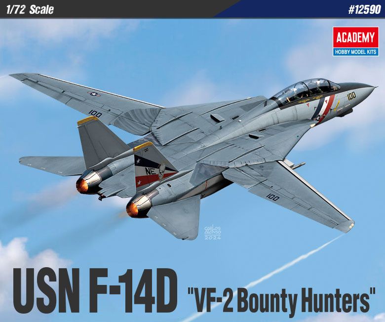 1:72 Grumman F-14D Tomcat VF-2 Bounty Hunters
