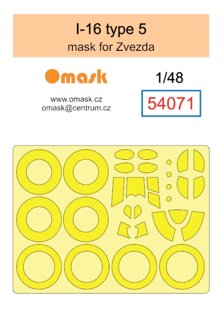 1:48 I-16 type 5 mask (for Zvezda)