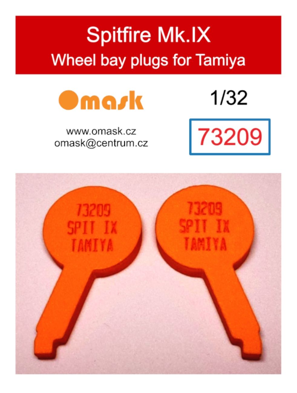 1:32 Spitfire Mk.IX wheel bay plugs (for Tamiya)