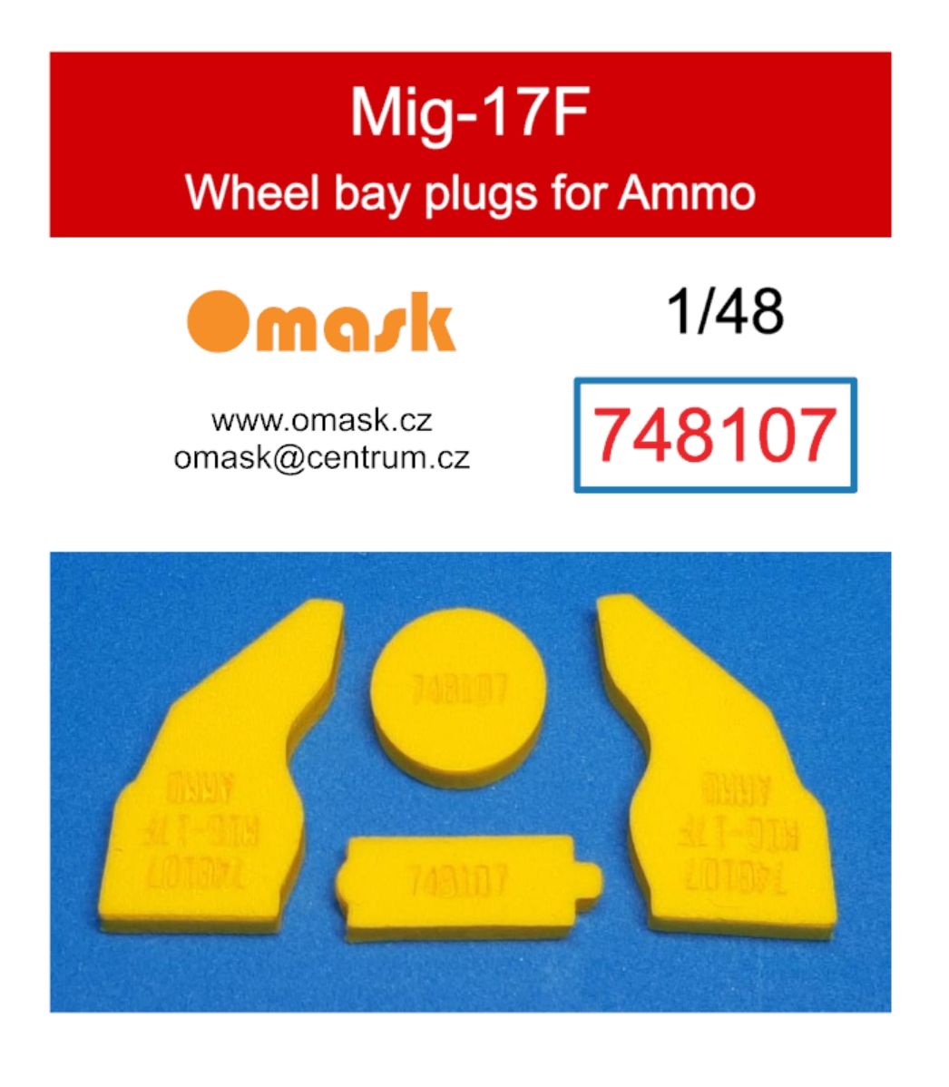 1:48 Mig-17F wheel bay plugs (for Ammo)