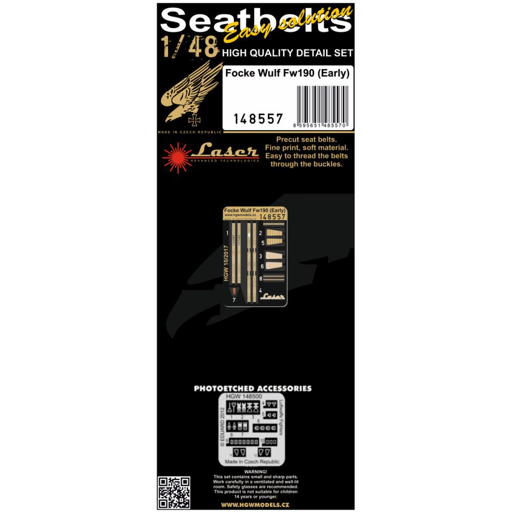 1:48 Fw 190 (early) - Seatbelts