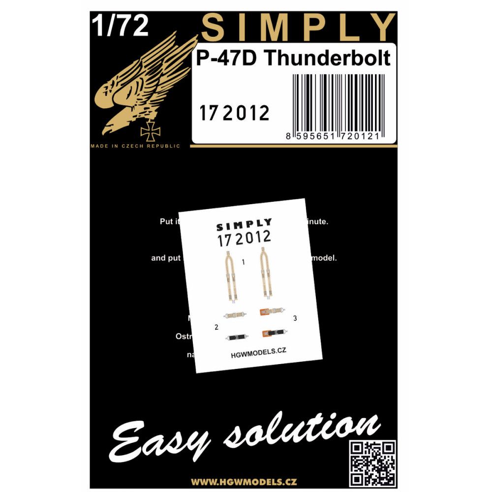 1:72 P-47D Thunderbolt - Seatbelts