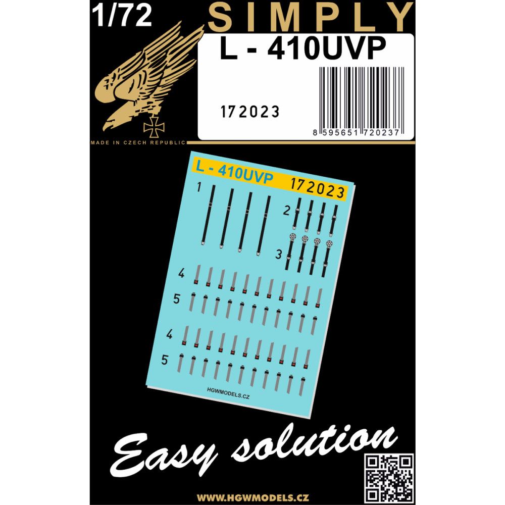 1:72 L-410UVP Turbolet - Seatbelts