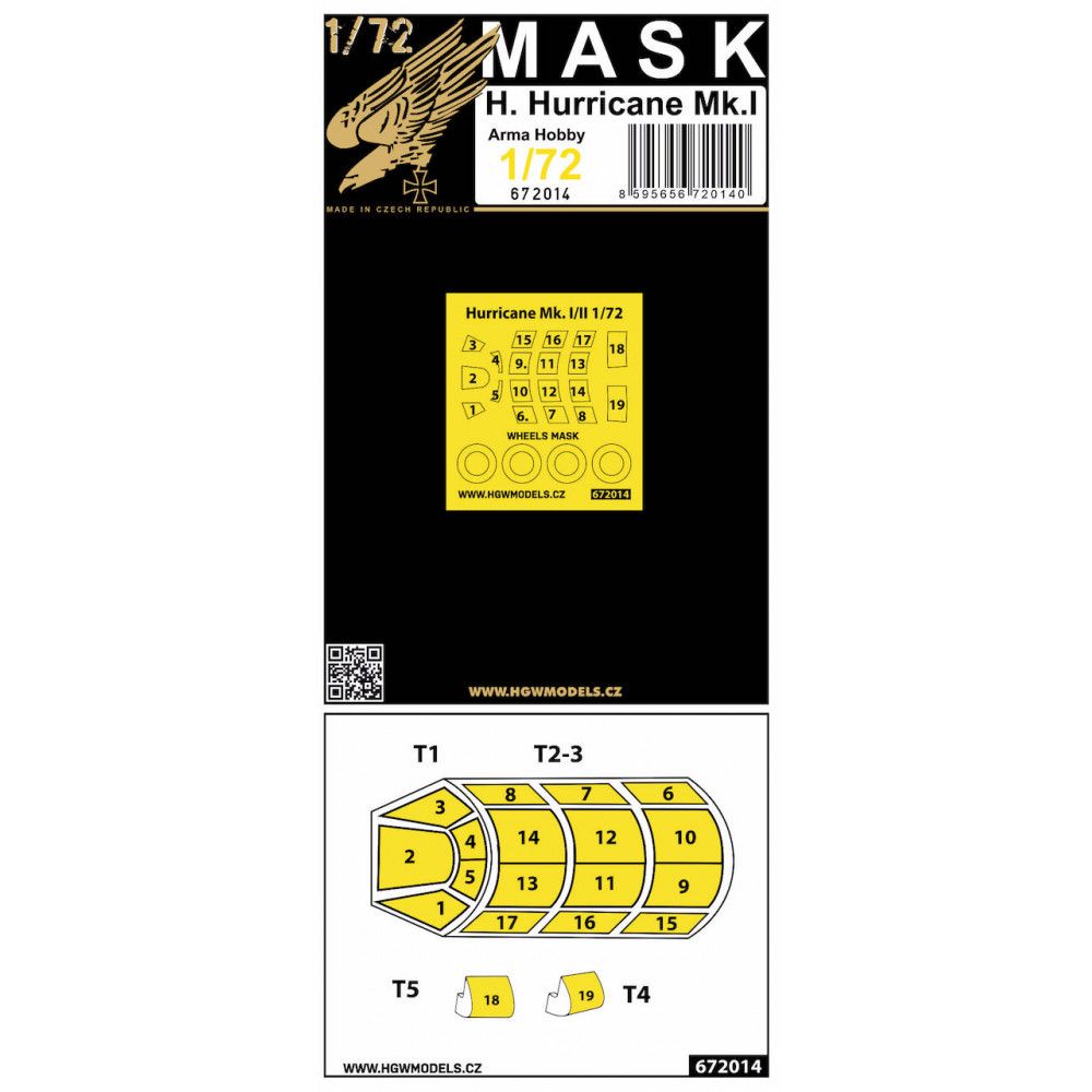 1:72 Hawker Hurricane (ARMA HOBBY) - Masks